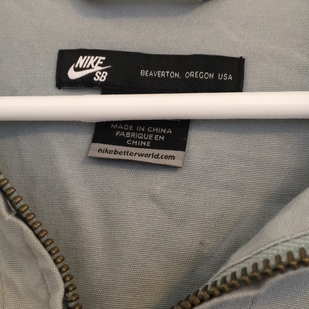 Nike Mens SB Shirt Jacket Blue/Grey Zip Up - Picture 3 of 12